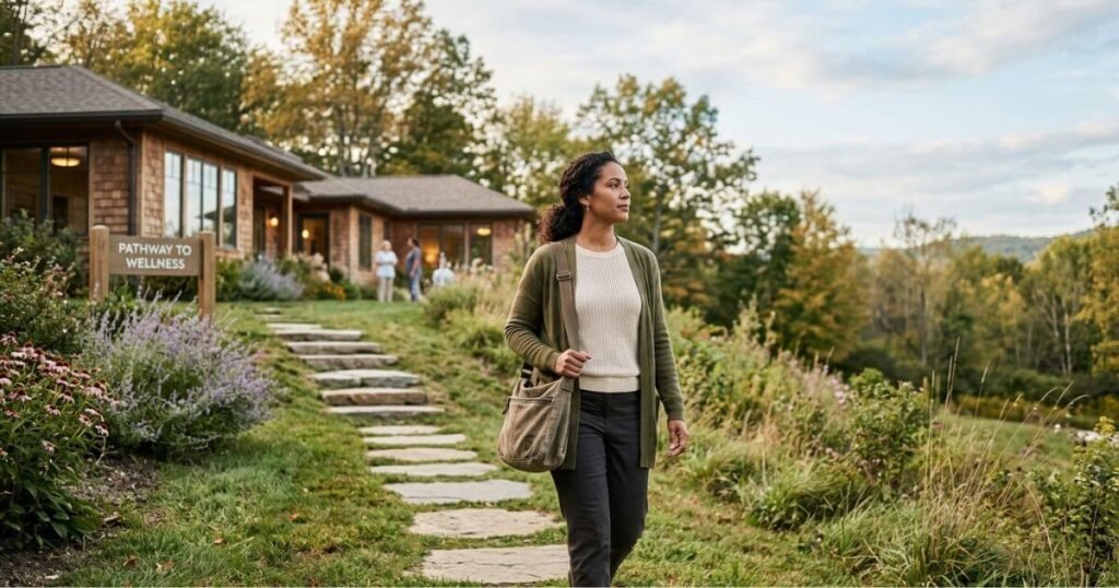 Addiction treatment levels of care, including detox, residential, outpatient, and recovery support.