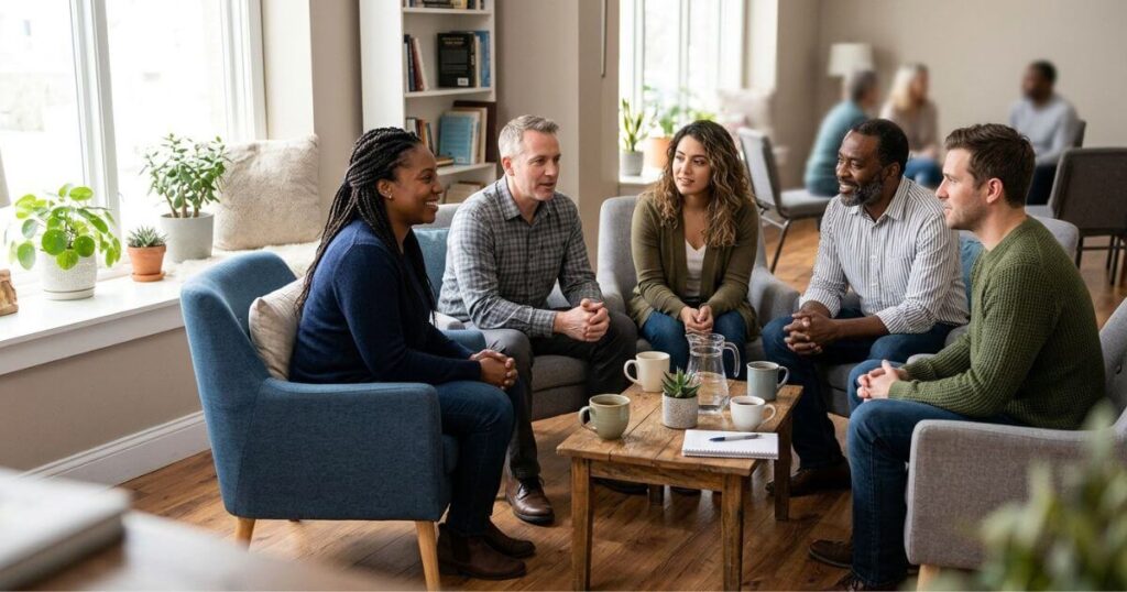 Recovery support services and peer support after addiction treatment