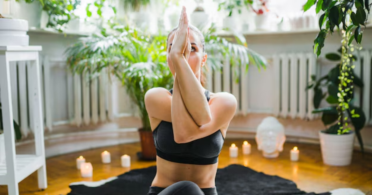 A person practicing meditation for relaxation in a quiet, minimalist space, promoting mindfulness exercises for stress relief.