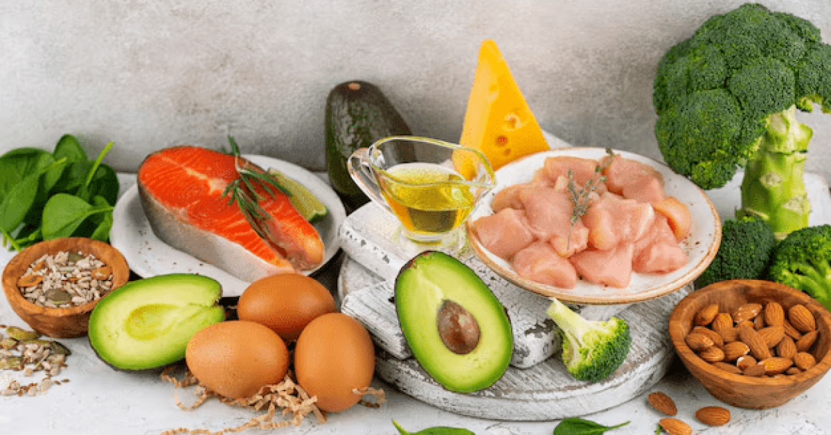 A group of food on a table