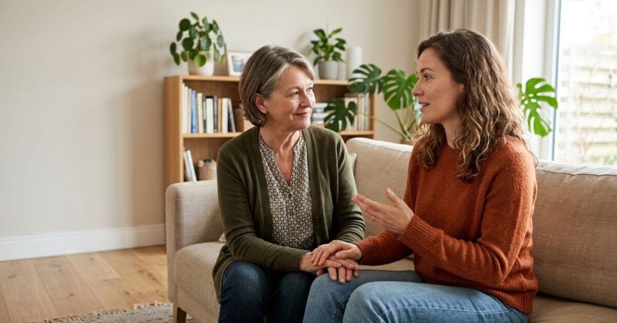 Family member supporting someone in addiction recovery